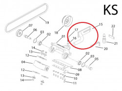 Brat decojitor busteni drujba adaptabil Husqvarna 61, 268, 272, 281, 288