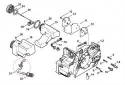Furtun benzina drujba compatibil Stihl MS 170, MS 180-3