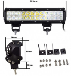 Proiector led bar 12V, 72W, 24 leduri (30cm)