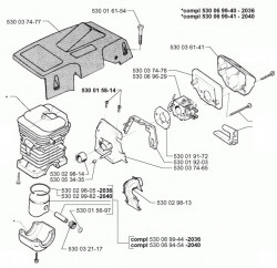 Kit cilindru drujba Husqvarna 137 (cal. 2)