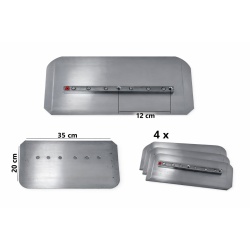Set 4 palete / lame flotoare pentru elicoptere beton (200 x 355 mm)