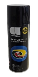 Spray Fast Acrylic negru lucios Cosmos Lac 400ml