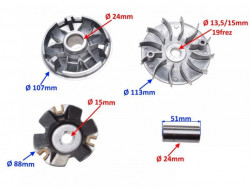 Variator scuter chinezesc 4T 125-150cc-3