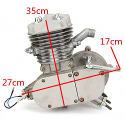 Kit motor bicicleta 80 cc 2 TIMPI (GRI)