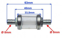 Filtru benzina scuter (model 4)