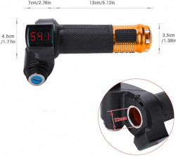 Acceleratie bicicleta / scuter electric (cu indicator de voltaj si cheie)