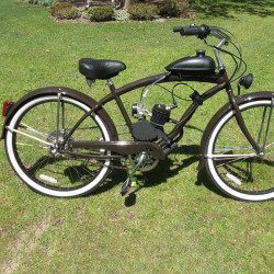 Kit motor bicicleta 80cc 2 TIMPI (Negru)