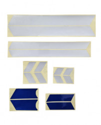 Set 6 stickere reflectorizante trotineta Xiaomi (gri/gri/albastre)