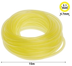 Benzin/olaj láncfűrész tömlő 4,7mm x 3,1m (15m-es tekercs)