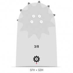 Blade for chainsaw + 2 chains Oregon 34 teeth - step 3/8 - 45cm - 1.5mm (original) - Img 4