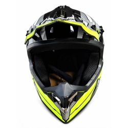 Casca ATV / Enduro SNON XL (gri+verde)