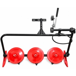 Cositoare rotativa cu 3 discuri pentru motocultor (prindere curea)