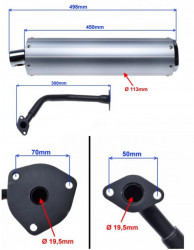 Toba racing scuter chinezesc 4 timpi