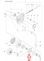 Protectie praf ambreiaj drujba Husqvarna 61, 268, 272-2