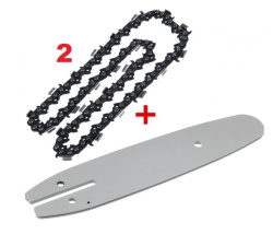 Lama si 2 lanturi pentru mini fierastrau cu acumulator