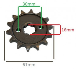 Pinion for chainsaw (small) 428 14 teeth - Img 2