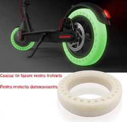 Scooter électrique en caoutchouc solide vert fluorescent 8.5 pouces - Img 3