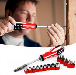 Trusa surubelnita cu 18 accesorii SUA