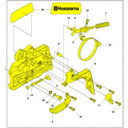Capac ambreiaj drujba Husqvarna 135, 435, 440 (original)-3