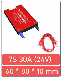 Μπαταρία Li-ion BMS 7S 30A (24V)