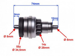 Bendix scuter Piaggio Zip 50cc (4 timpi)