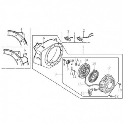 Carcasa volanta Honda GX 160, 6.5CP