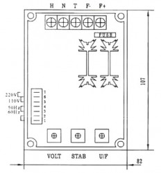 Schema AVR Generator model 8 Amperi