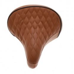 Bicycle seat (brown) with springs and staple - Img 1