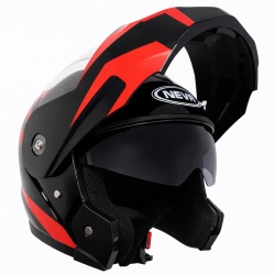 Casca Flip-up TECH L (negru + rosu)