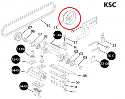 Fulie oala ambreiaj decojitor busteni drujba Husqvarna 545, 550, 555, 560, 562