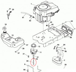 Surub ambreiaj electromagnetic tractoras Husqvarna (532 17 39-37) 101mm