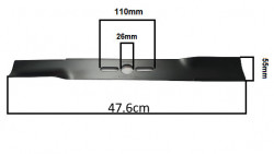 Cutit masina de tuns gazon universal 47.6cm (+saibe)