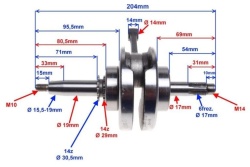 Ambielaj scuter Cross 4T 125cc