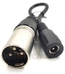 DC5521 - 3-pinowy adapter XLR do elektrycznej ładowarki rowerowej