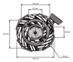 Demaror Briggs &amp; Stratton μοντέλο 09P702, σειρές 450E, 500E, 550E, 575E