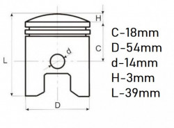 Piston ATV / Cross 125cc