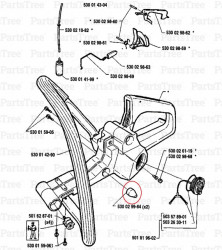Husqvarna 136, 137, 141,142 Modell 1 Gummipuffer - Img 2