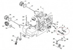 Kompatybilny uchwyt piły łańcuchowej Stihl MS 290, MS 310, MS 390, 029, 09 (zestaw 2 szt.) - Img 3