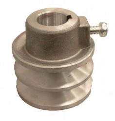 Fulie dubla motor generator, motopompa, motocultor 5-7 CP (ax 20 mm, diametru 55mm)-3