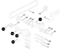 Decojitor busteni drujba Oleo Mac 970, 971, 980, 981, 985, GS720, GS820 (convex)