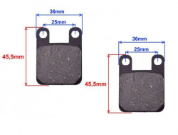 Placute frana scuter nr.4 (Peugeot Buxy)