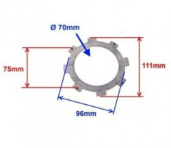 Placa fixare discuri ambreiaj ATV cu viteze 110cc - Img 2