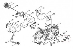 Porta lama per motosega compatibile Stihl MS 180 - MS 250 (set 2 pz.) - Img 2