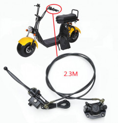 Sada hydraulické brzdy pro elektrickou koloběžku City Coco (levá - zadní - 230cm)