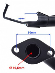 Esapament compatibil scuter 4T roata 10'