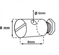 Set 10 buc niplu cablu frana / acceleratie (model 5)