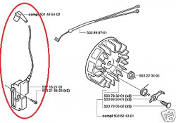 Startér řetězové pily Husqvarna 340 345 346 350 351 353 357 359, 365 - Img 3