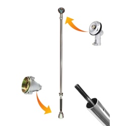Teava complet echipata motocoasa 9 dinti Ø 28mm