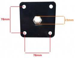 Tiller wheel connection shaft (h 80mm) - Img 3
