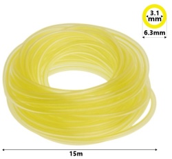 Tubo benzina/olio per motosega 6,3 mm x 3,1 m (bobina da 15 m)